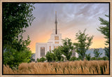 Saratoga Springs Utah Temple - Radiance - framed giclee canvas