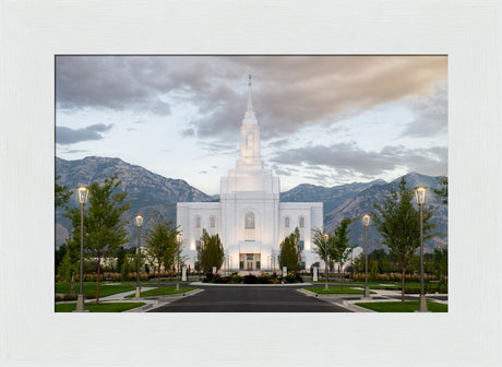 Orem Utah Temple - Lead Me, Guide Me - framed giclee canvas