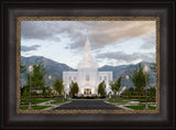 Orem Utah Temple - Lead Me, Guide Me - framed giclee canvas