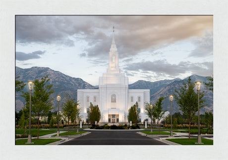 Orem Utah Temple - Lead Me, Guide Me - framed giclee canvas