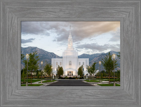 Orem Utah Temple - Lead Me, Guide Me - framed giclee canvas