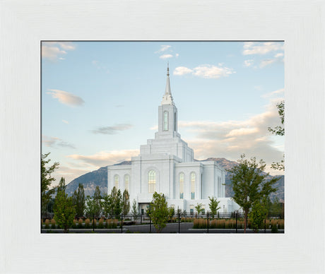 Orem Utah Temple - Peace - framed giclee canvas