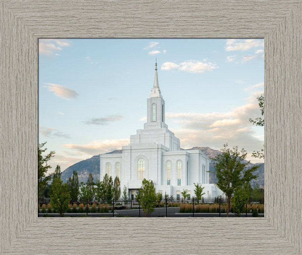 Orem Utah Temple - Peace - framed giclee canvas