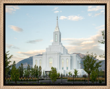 Orem Utah Temple - Peace - framed giclee canvas