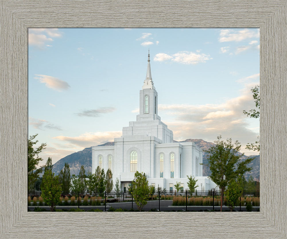 Orem Utah Temple - Peace - framed giclee canvas