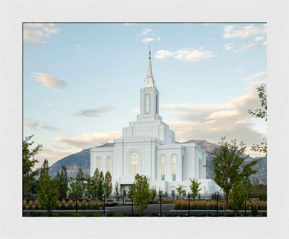 Orem Utah Temple - Peace - framed giclee canvas