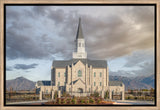 Taylorsville Utah Temple- Beacon of Light - framed giclee canvas