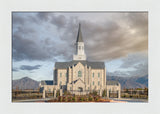 Taylorsville Utah Temple- Beacon of Light - framed giclee canvas