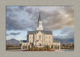 Taylorsville Utah Temple- Beacon of Light - framed giclee canvas