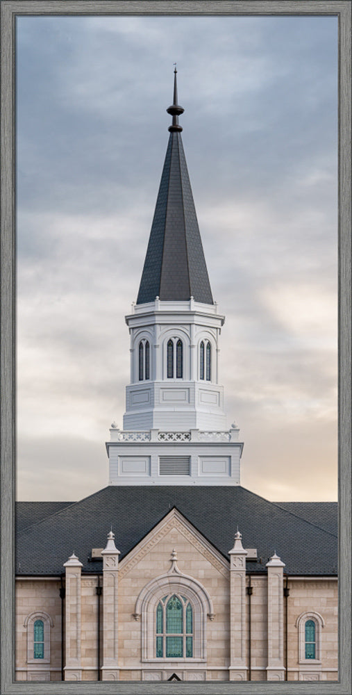 Taylorsville Utah Temple - Holiness to the Lord - framed giclee canvas