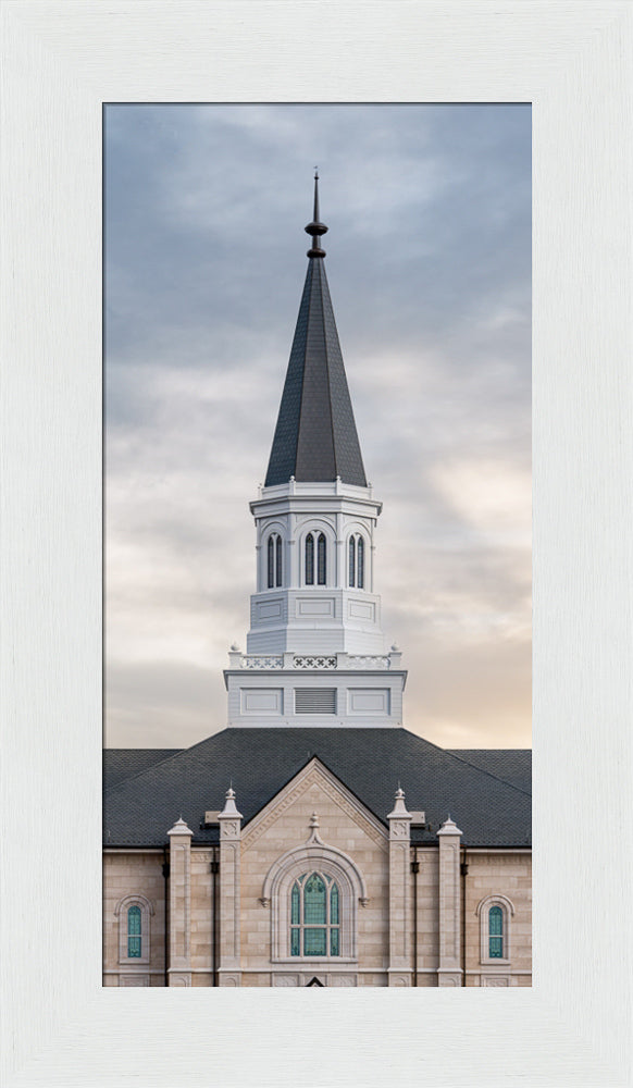 Taylorsville Utah Temple - Holiness to the Lord - framed giclee canvas