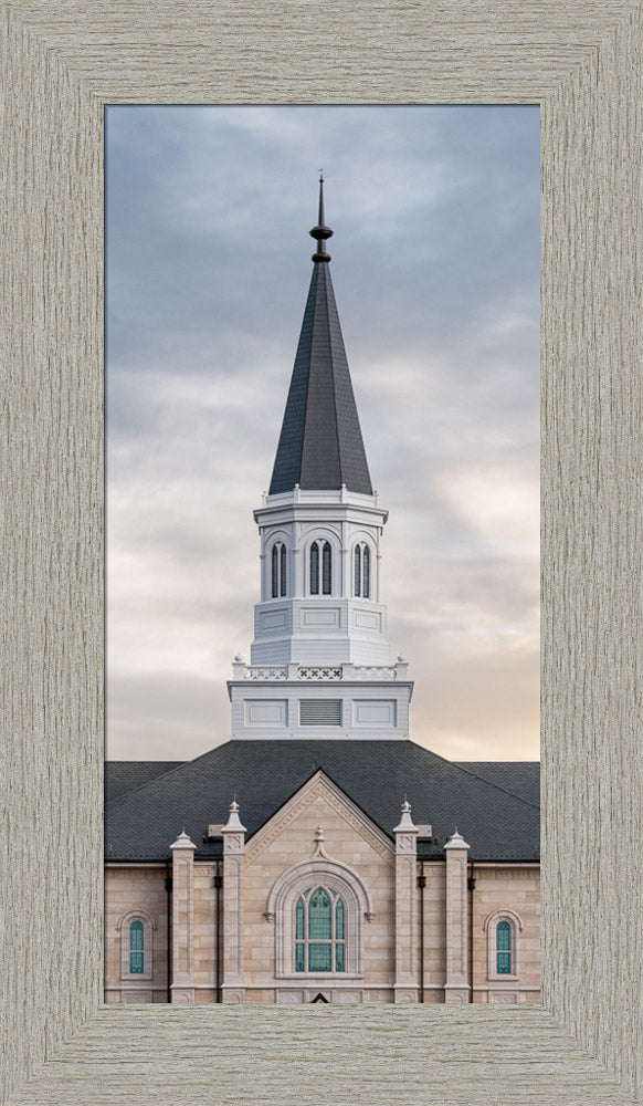 Taylorsville Utah Temple - Holiness to the Lord - framed giclee canvas