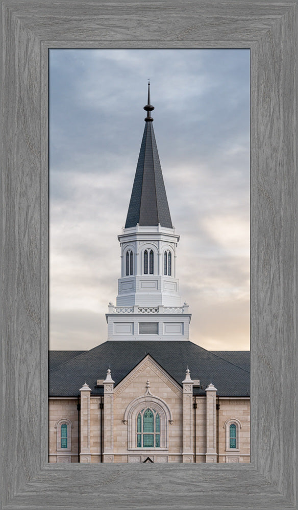 Taylorsville Utah Temple - Holiness to the Lord - framed giclee canvas