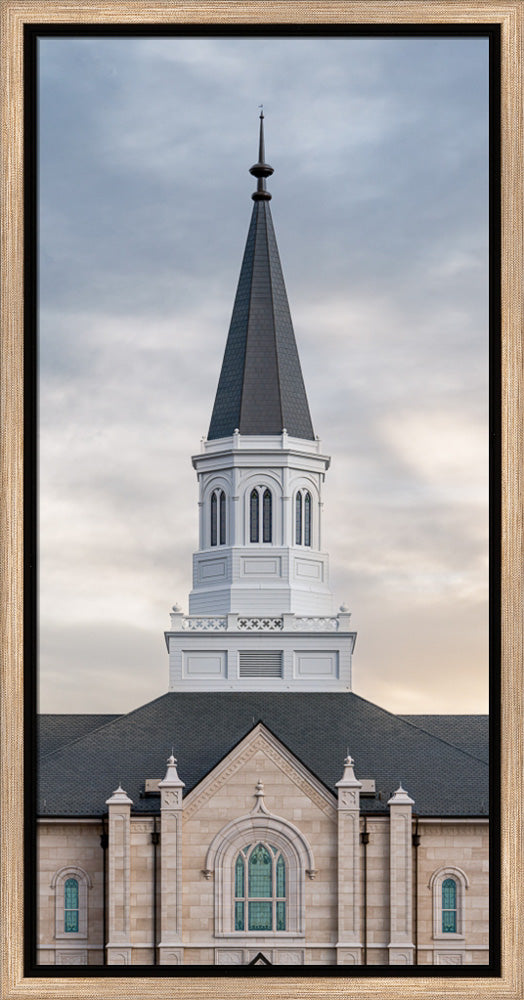 Taylorsville Utah Temple - Holiness to the Lord - framed giclee canvas