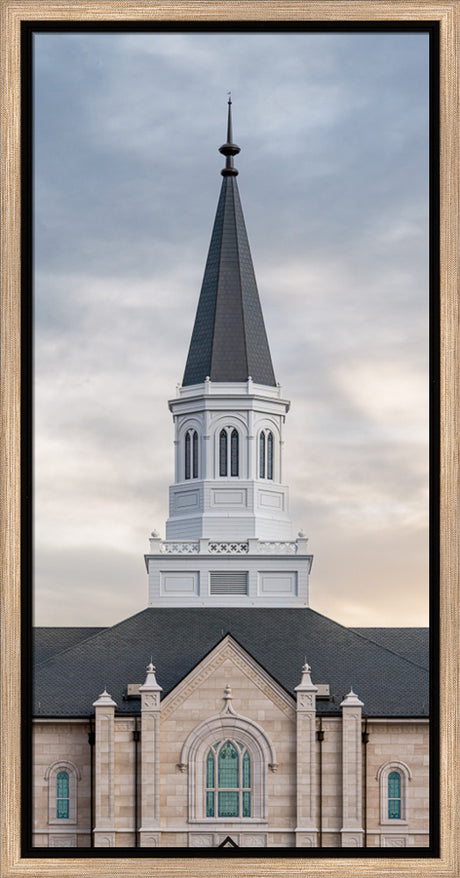 Taylorsville Utah Temple - Holiness to the Lord - framed giclee canvas