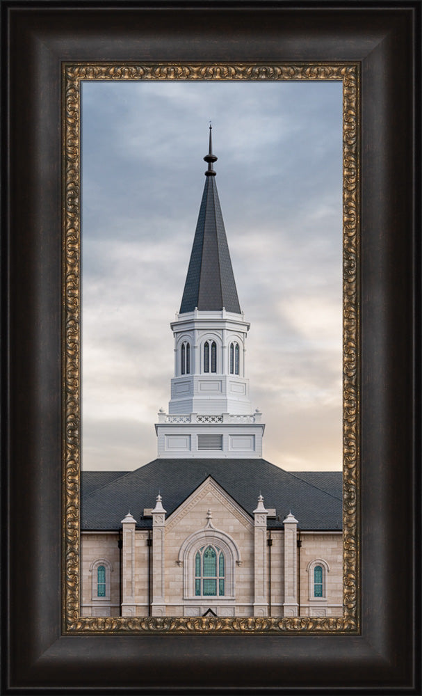 Taylorsville Utah Temple - Holiness to the Lord - framed giclee canvas