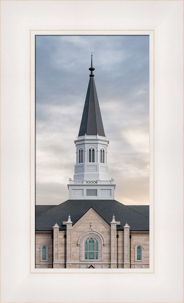 Taylorsville Utah Temple - Holiness to the Lord - framed giclee canvas