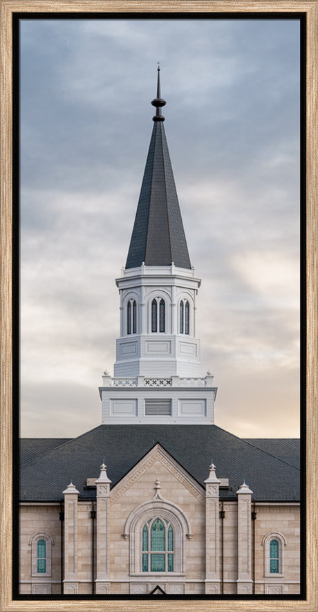 Taylorsville Utah Temple - Holiness to the Lord - framed giclee canvas