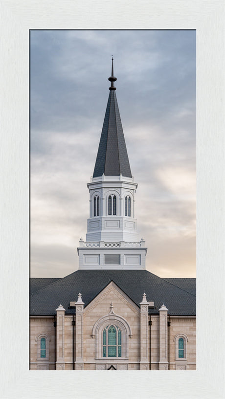 Taylorsville Utah Temple - Holiness to the Lord - framed giclee canvas