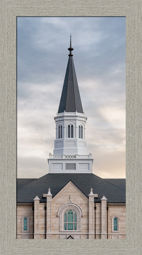 Taylorsville Utah Temple - Holiness to the Lord - framed giclee canvas