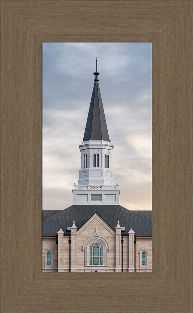 Taylorsville Utah Temple - Holiness to the Lord - framed giclee canvas