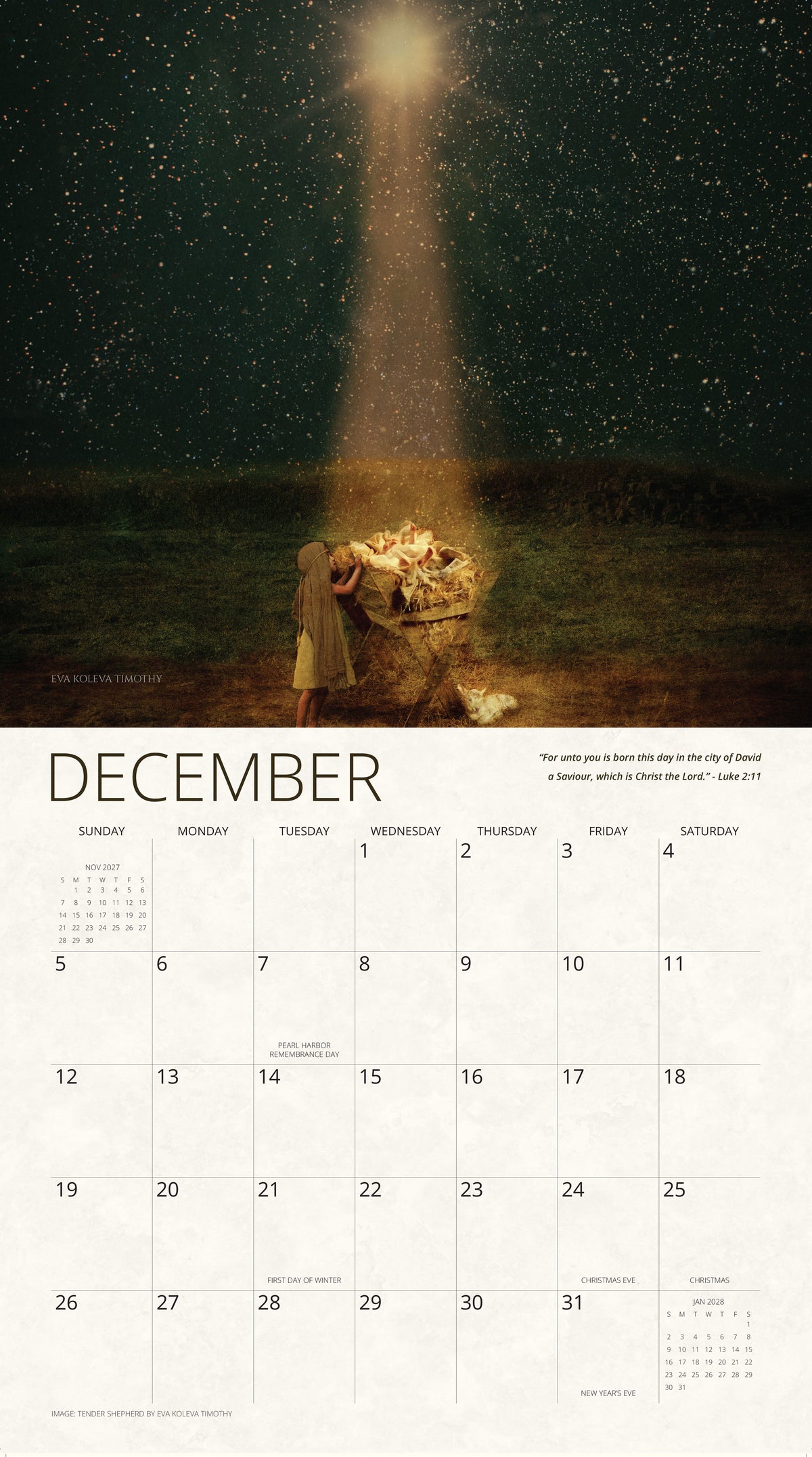 In The Arms of His Love Eva Koleva Timothy 2027 Calendar