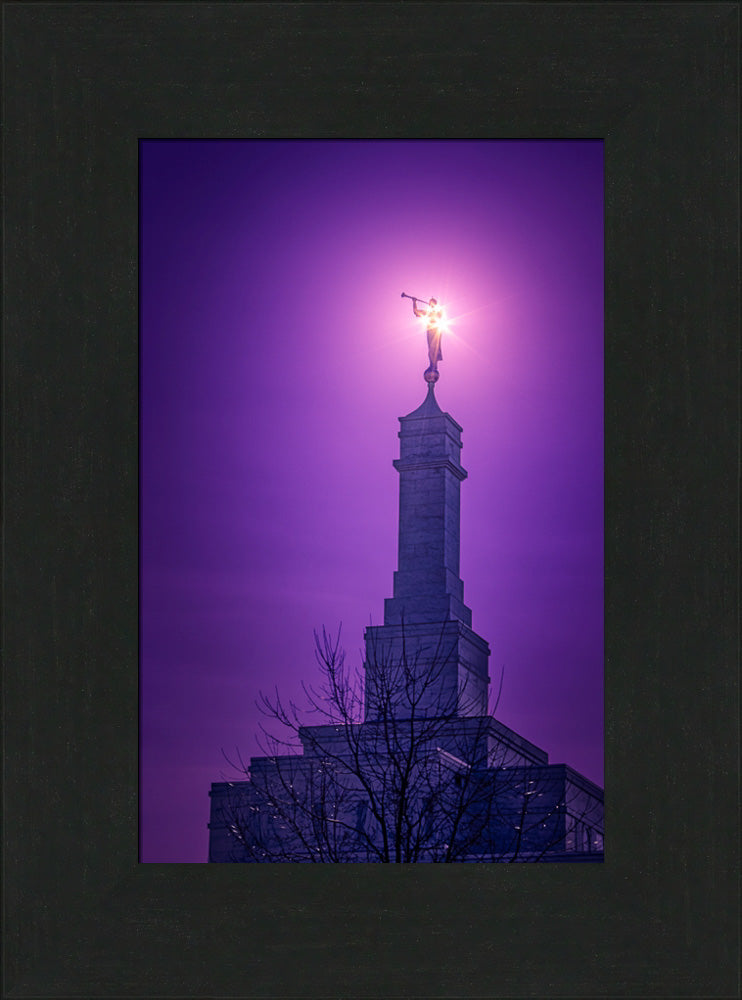 Columbus Temple - Angels Before Him by Greg Collins