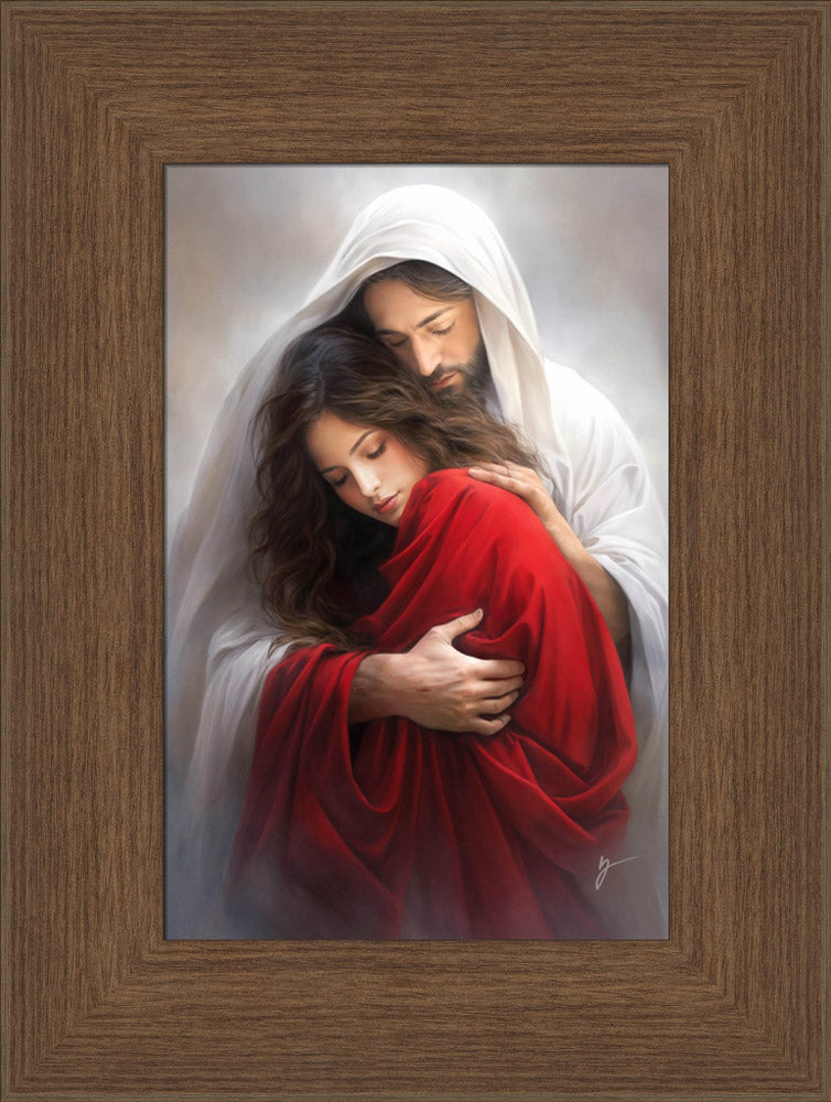 Though Your Sins Be As Scarlet - framed giclee canvas