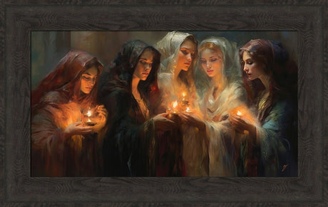 The Five Wise Virgins - framed giclee canvas