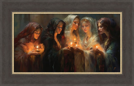 The Five Wise Virgins - framed giclee canvas