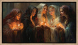 The Five Wise Virgins - framed giclee canvas