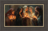 The Five Wise Virgins - framed giclee canvas