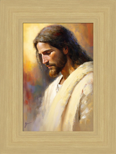 Jesus the Anointed - framed giclee canvas