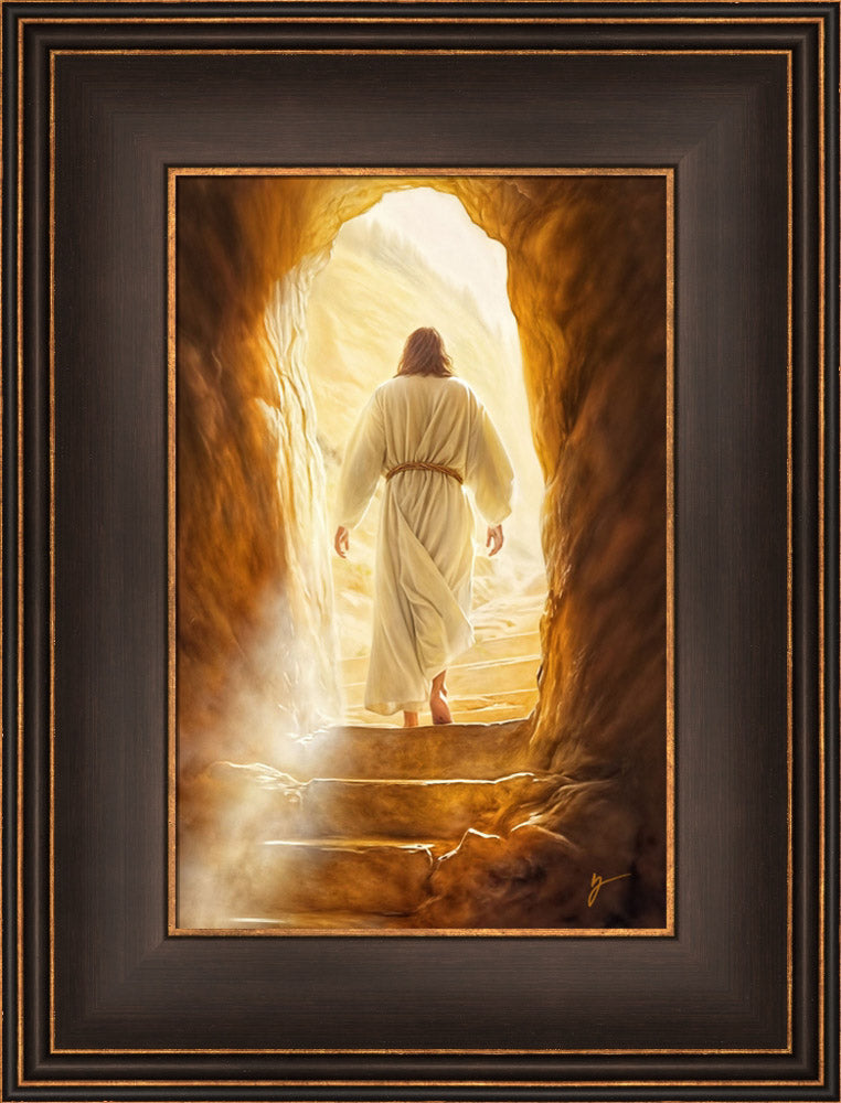 On The Third Day - framed giclee canvas