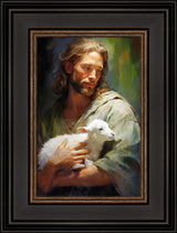 Gentle Savior - framed giclee canvas