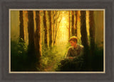 Sacred Prayer - framed giclee canvas