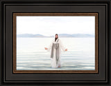 Resurrected Lord - framed giclee canvas