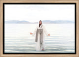 Resurrected Lord - framed giclee canvas