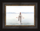 Resurrected Lord - framed giclee canvas