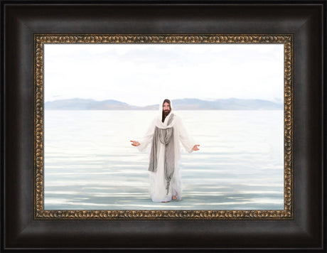 Resurrected Lord - framed giclee canvas