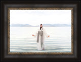 Resurrected Lord - framed giclee canvas