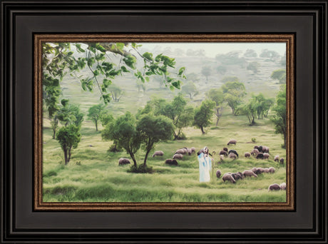 The Keeper - framed giclee canvas