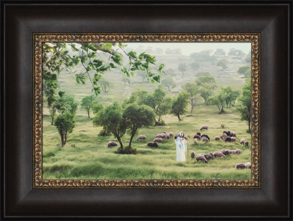 The Keeper - framed giclee canvas