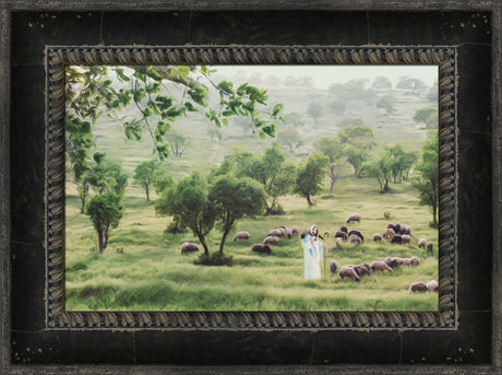 The Keeper - framed giclee canvas