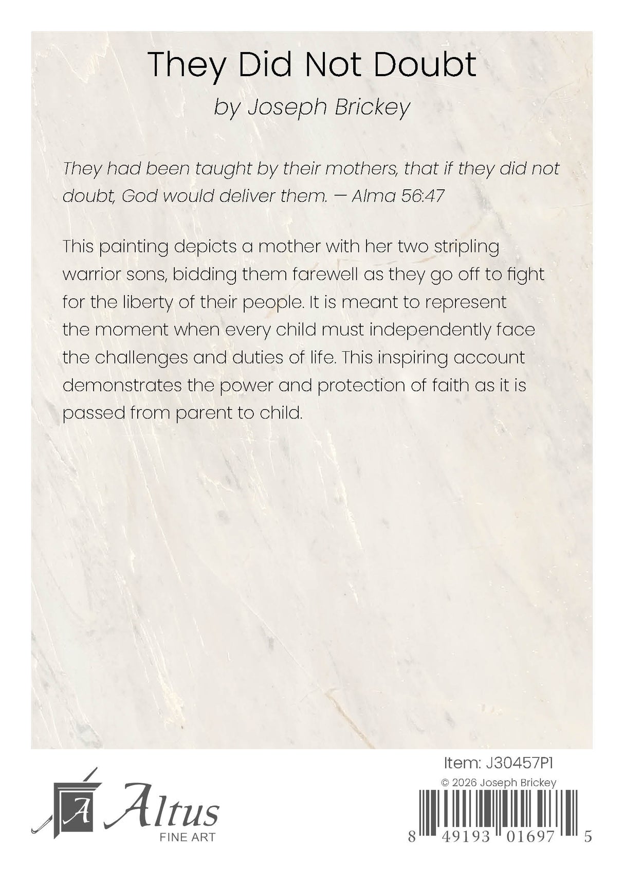 They Did Not Doubt by Joseph Brickey