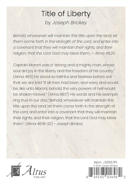 Title of Liberty by Joseph Brickey