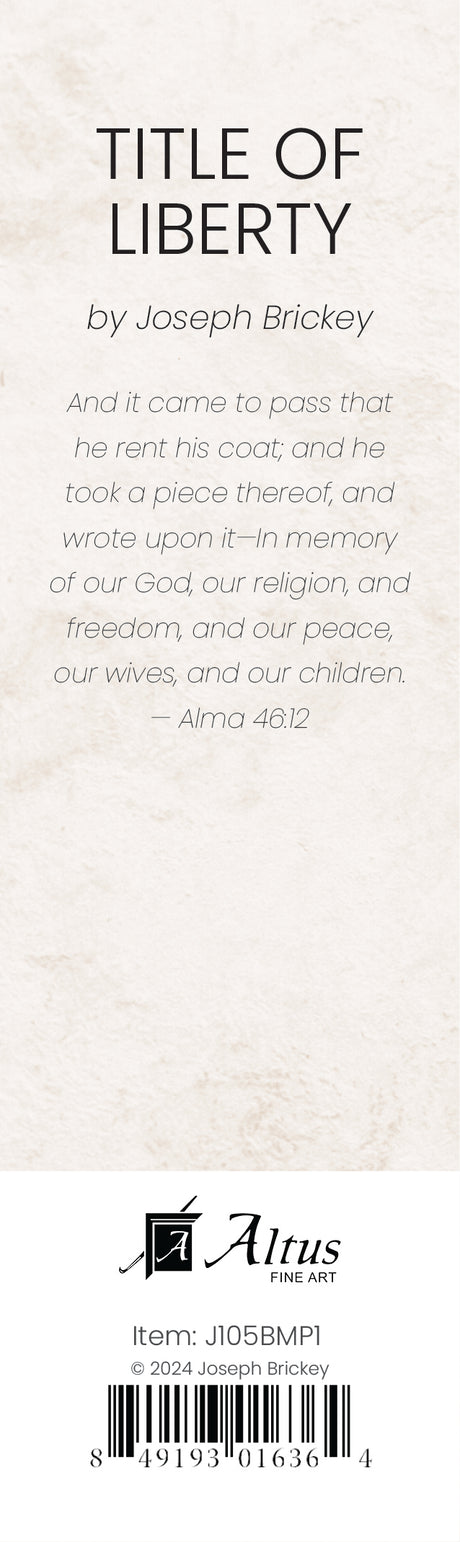 Title of Liberty bookmark