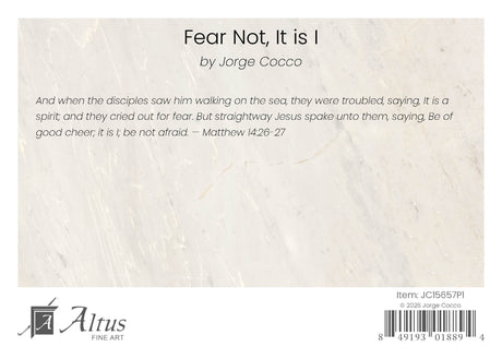 Fear Not, It is I