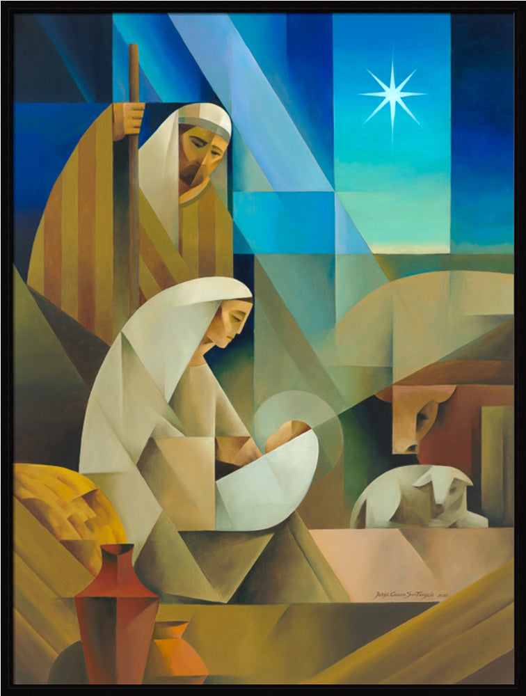 Bethlehem - framed giclee canvas