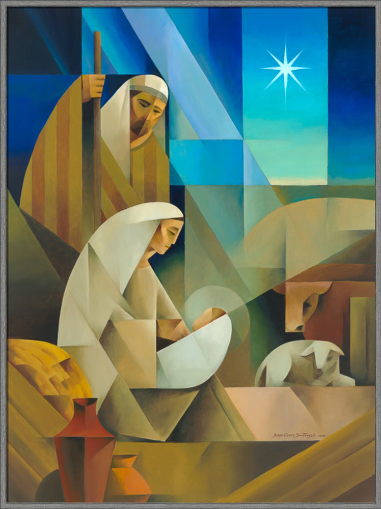 Bethlehem - framed giclee canvas